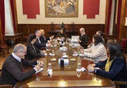 Inés Rey e os alcaldes e alcaldesas do Consorcio As Mariñas celebraron na Coruña unha reunión de traballo