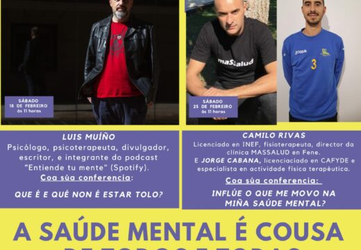 Continúa o ciclo de conferencias do programa municipal “A saúde mental é cousa de todos e todas”