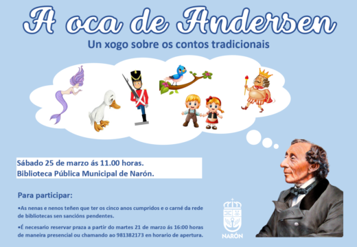 O Concello organiza o xogo de contos tradicionais “A oca de Andersen” na Biblioteca municipal