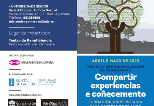 Ortigueira consolídase como sede da Universidade Sénior cunha nova edición do programa de formación para adultos maiores