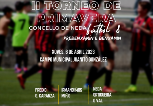 O campo municipal acollerá o xoves 6 de abril a II edición do Torneo de Primavera de Fútbol 8