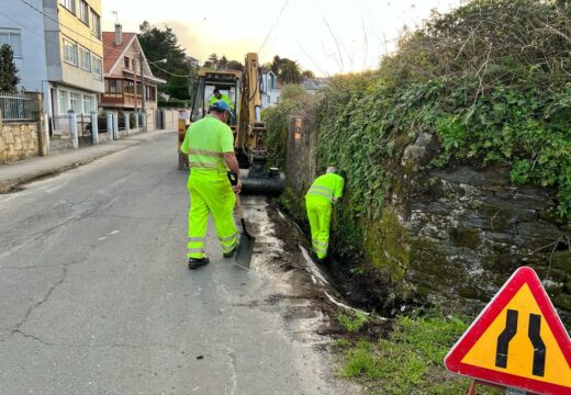 Comezan as obras de mellora da capa de rodaxe entre o Día Oito e Cemiterio do Peteiro