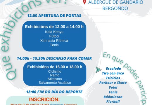 Bergondo saca o deporte á rúa con exhibicións e eventos participativos en máis de 20 disciplinas