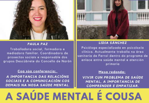 O programa municipal de Prevención da depresión e mellora da saúde mental convoca catro novas conferencias en abril e maio