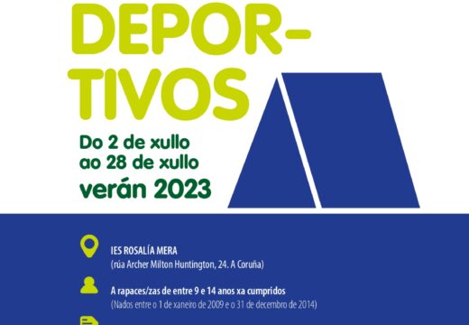 Aberto o prazo de inscrición para nenos/as de Neda nos campamentos deportivos provinciais deste verán