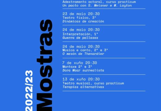Representacións teatrais no Auditorio municipal e clases da Escola de Música ao aire libre para rematar o curso nas Escolas