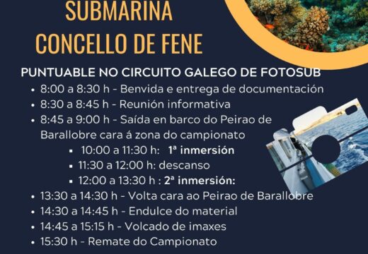 Fene estrea este domingo o seu programa de actividades deportivas de verán co Campionato de Fotografía Submarina