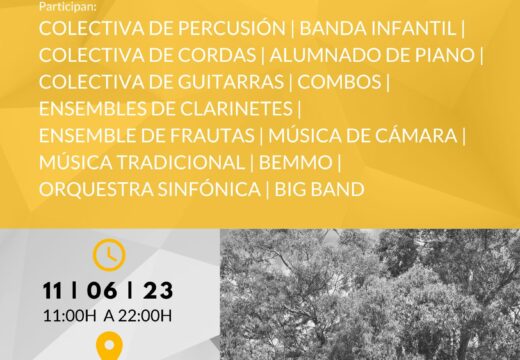 Prazas e rúas de Santa Cruz acollen 10 actuacións da Escola Municipal de Música este domingo