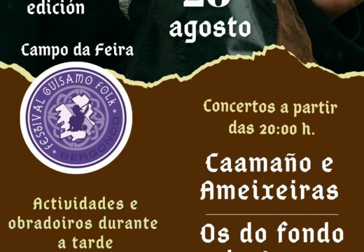 O XXII Guísamo Folk volverá converter a Bergondo en capital da música tradicional galega