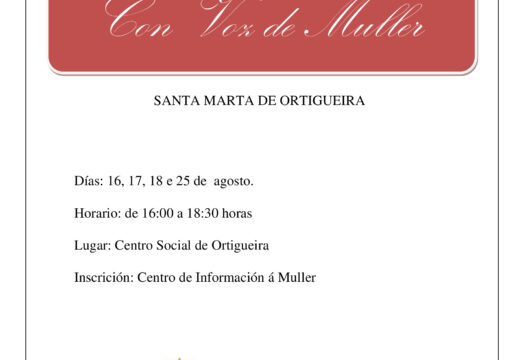 Santa Marta de Ortigueira recupera a contribución histórica das súas mulleres nunha nova edición do proxecto ‘Con voz de muller’