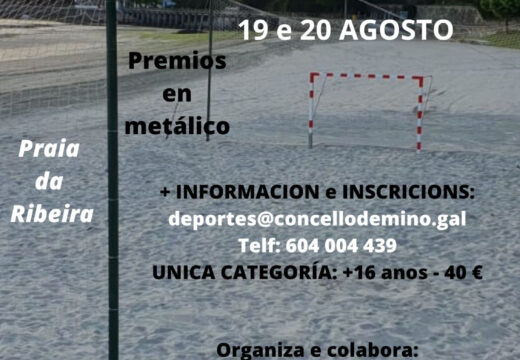 Miño acollerá o 19 e 20 de agosto o I Torneo de Fútbol Praia