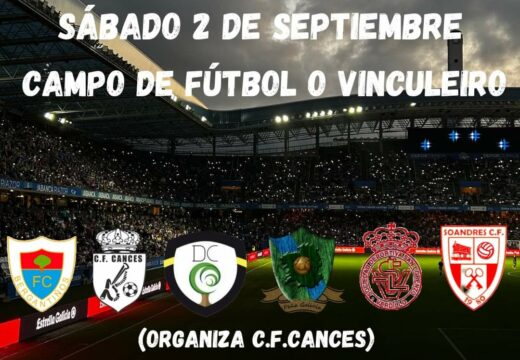 O 1º Torneo de Cances reunirá este sábado aos equipos de fútbol de veteranos do concello