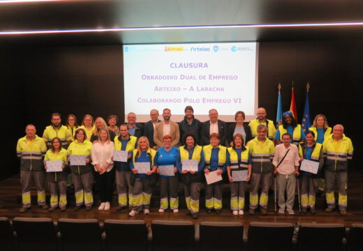 Trenor clausurou o obradoiro e emprego de Arteixo-A Laracha no que se formaron 20 desempregados en limpeza industrial e conservación de montes