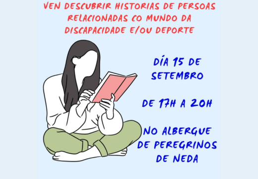 Deportistas con discapacidade compartirán as súas historias de vida coa veciñanza de Neda na “Biblioteca Humana” da Asociación SocioculturalASCM