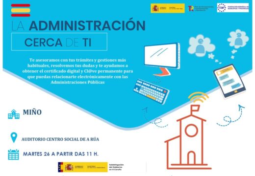 Miño acollerá a próxima semana unha das sesións informativas de ‘A Administración preto de ti’