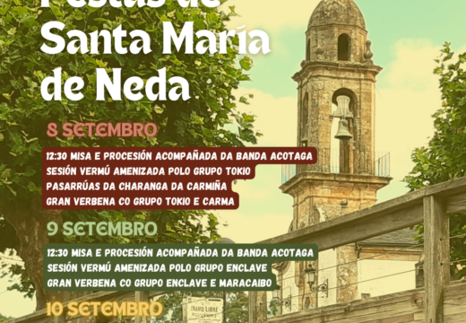 Neda celebra esta fin de semana as súas festas patronais na honra de Santa María