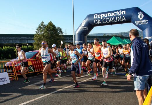 Hugo García Souto e Natalia Castro Santos gañan a 40 Carreira Pedestre da Amaía (Brión), na que participaron máis de 300 atletas