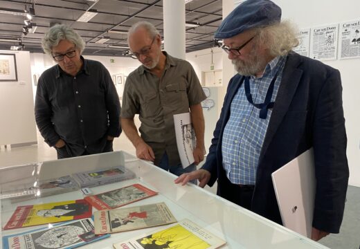 Clausura da exposición “40º aniversario da revista Can sen dono” no Museo do Humor Xaquín Marín