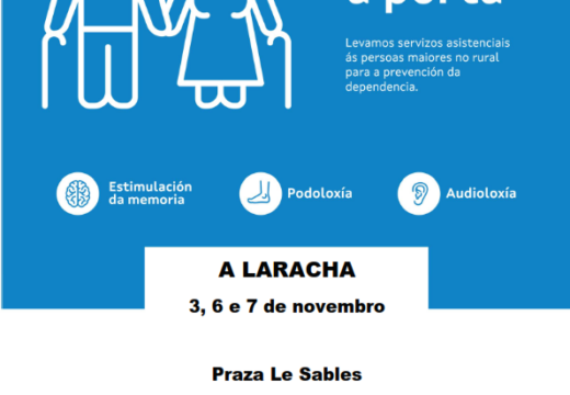 O programa “Coidados Porta a Porta” regresa á Laracha en novembro