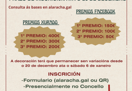 O concello convoca por primeira vez un concurso de Nadal para fachadas, balcóns e xardíns particulares