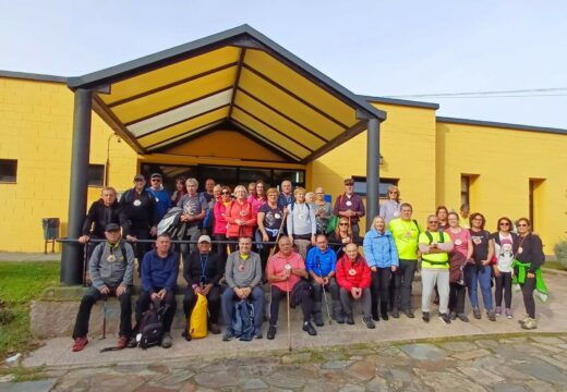 Recepción en Neda dos peregrinos do Camiño Gastronómico do Mar