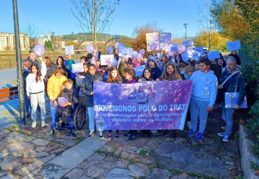 Os estudantes de Neda erguen a voz contra a violencia de xénero na “Marcha polo bo trato”