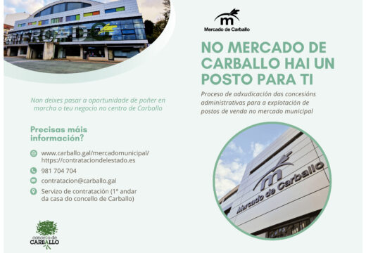 Aberto o prazo para presentar ofertas para a concesión de 14 postos e 3 almacéns no Mercado Municipal de Abastos