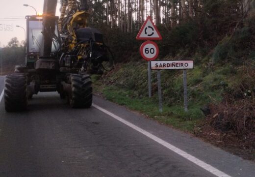 A Xunta comeza esta semana traballos de limpeza nas marxes da estrada AC-308 no concello de Lousame