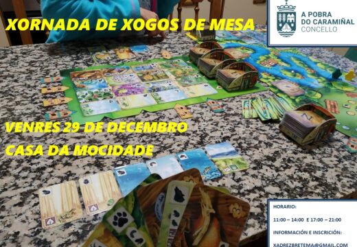 Os xogos de mesa centrarán unha xornada de ocio na Casa da Mocidade pobrense