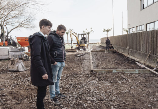 Comezan as obras da senda peatonal en Coroso