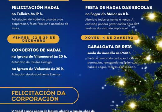 Paderne recibe o Nadal este sábado co acendido de luces e un concerto no Telleiro