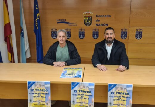 O pavillón da Gándara acollerá este xoves o “IX Trofeo de fútbol sala Cidade de Narón”