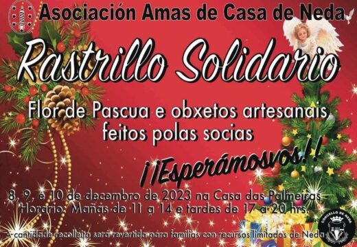 A Asociación de Amas de Casa de Neda inaugura este venres o seu tradicional “Rastrillo Solidario”