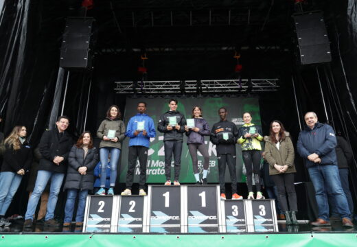 Pablo Sánchez e María Azucena Díaz gañan o medio maratón C21, que congregou a máis de 2.500 participantes nas rúas da cidade