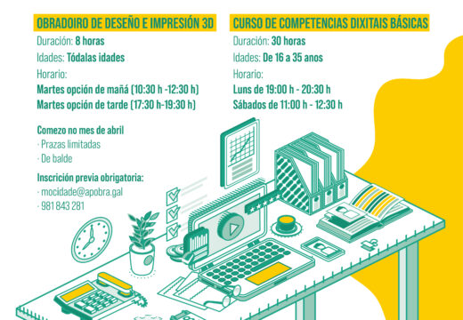 As competencias dixitais protagonizan un novo itinerario formativo na Pobra a partir do mes de abril