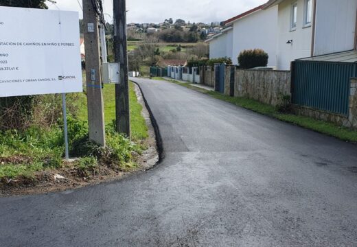 Miño renova tres vías rurais na parroquia de Perbes