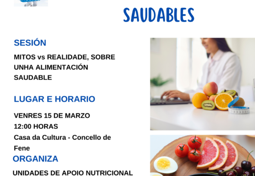 A terceira charla da Escola de Hábitos Saudables abordará este venres os mitos sobre unha alimentación saudable