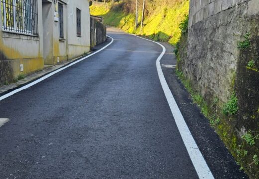 Conclúen as obras de mellora da estrada que une Campiña co Corral da Igrexa, na parroquia de Lubre