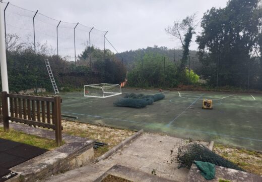 Arrincan as obras de renovación do parque de Bergondiño