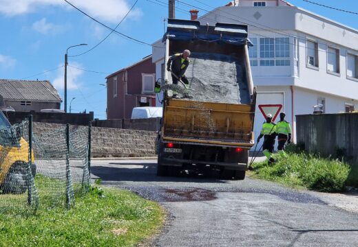 O bo tempo permite axilizar as actuacións anuais de conservación, mantemento e reparación das vías municipais