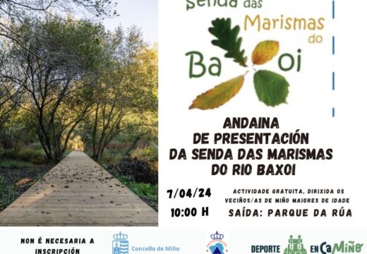 Miño dá a coñecer a Senda dás Marismas do Baxoi cunha andaina