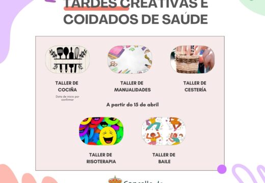 Cociña, manualidades, cestería, risoterapia e baile, as propostas do Concello para as súas tardes creativas