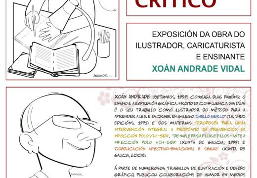 As Pingas de humor crítico, de Xoán Andrade, amósanse no Museo do Humor Xaquín Marín no mes de maio