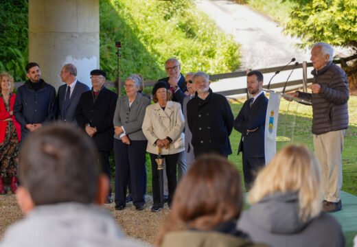 Paderne rememora a “enorme transcendencia” de Francisco Vales Villamarín na inauguración da remodelación do xardín-miradoiro que leva o seu nome