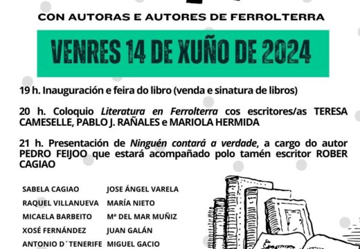 Feira do libro, coloquio e presentación do libro gañador do Premio Xerais 2023 na I Xornada Literaria no Pote