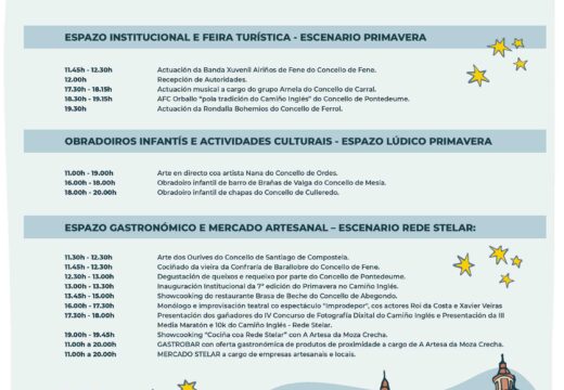 Fene leva as súas propostas turísticas ao Primavera no Camiño Inglés