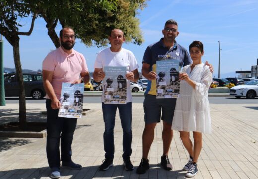 Presentación da I Xuntanza de esculturas de area na praia da Ladeira Ribeira 17 de xullo de 2024