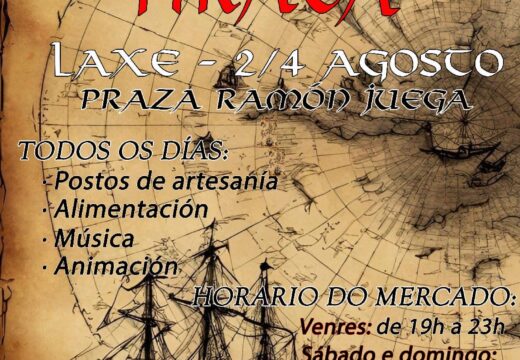 Os piratas tomarán a praza de Ramón Juega do 2 ao 4 de agosto