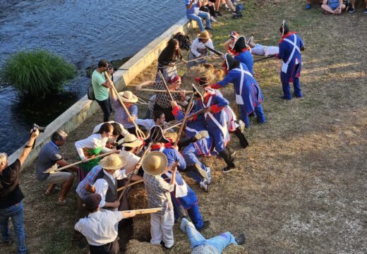 Gran asistencia de público á recreación da histórica Batalla de Ponte Ledesma, organizada polo Concello de Boqueixón