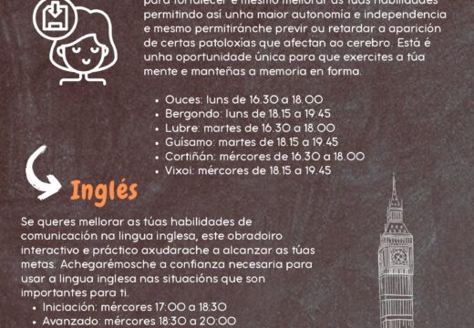 O Concello de Bergondo presenta o seu programa de envellecemento activo para o curso 24/25